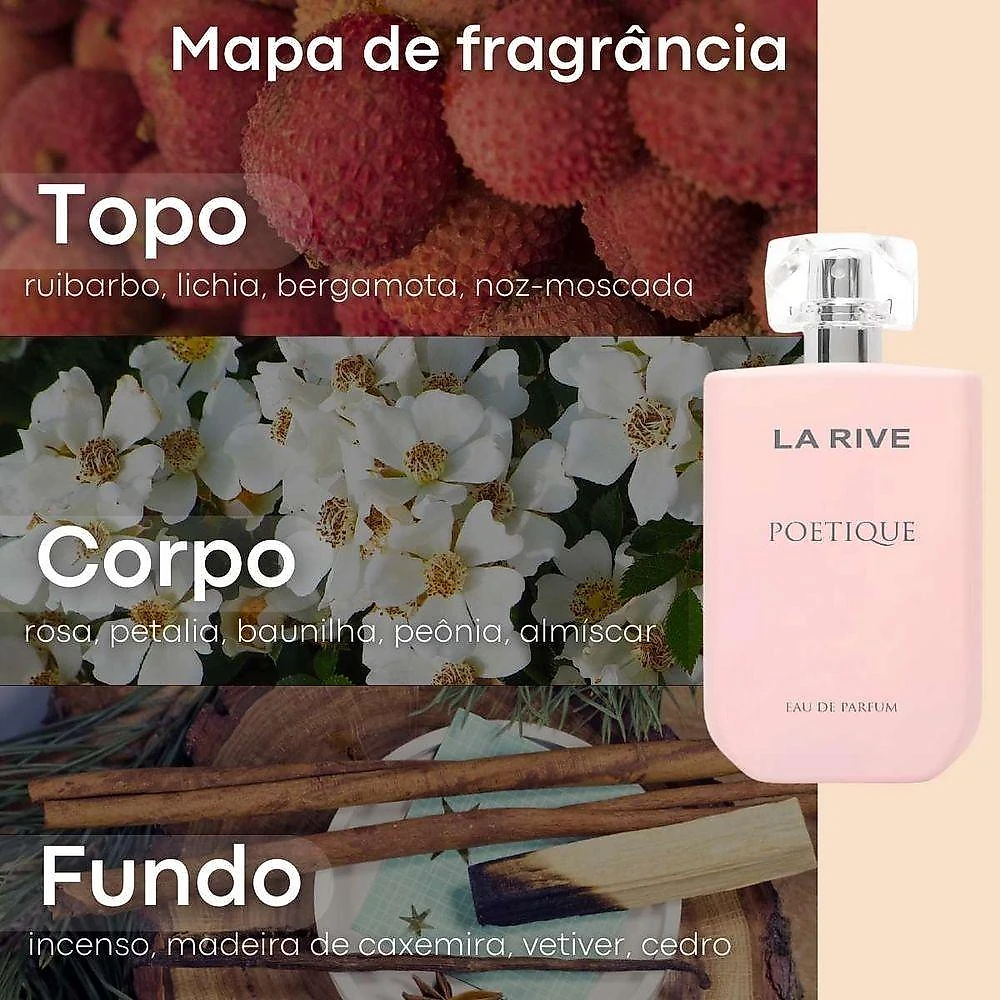 Perfume Poetique Feminino Eau de Parfum 90ML La Rive