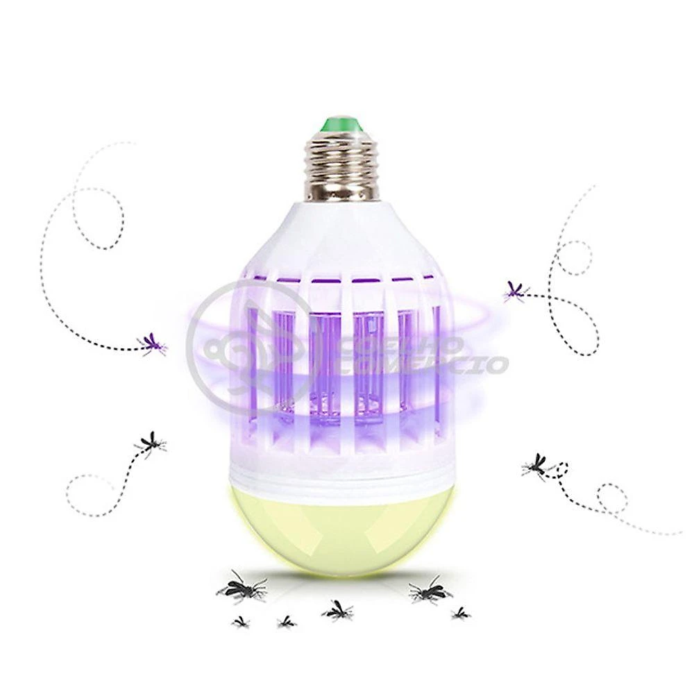 Lâmpada Luz Led Branco 15w Atrai Choque Mosquito