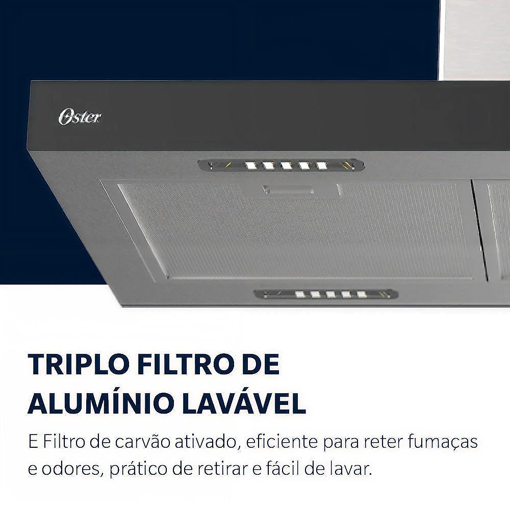 Kit Inox Coifa De Ilha 90cm E Forno De Embutir 75L 220V