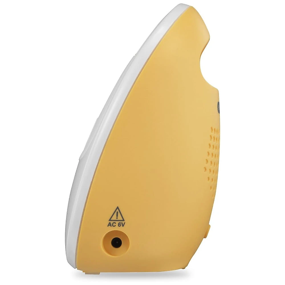 Monitor de Áudio para Bebês com Bateria Recarregável e Som Cristalino de Longo Alcance, 110V, VTech, Amarelo e Branco 110v