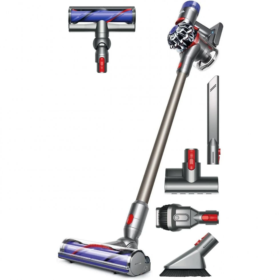 Aspirador de Pó Dyson V8 sem Fio Recarregável com Filtro HEPA e Acessórios, Prata