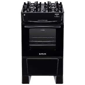 Miniatura Fogão Atlas 4 Bocas Mônaco Top Glass com Mesa de Vidro e Acendimento Automático Bivolt – Preto