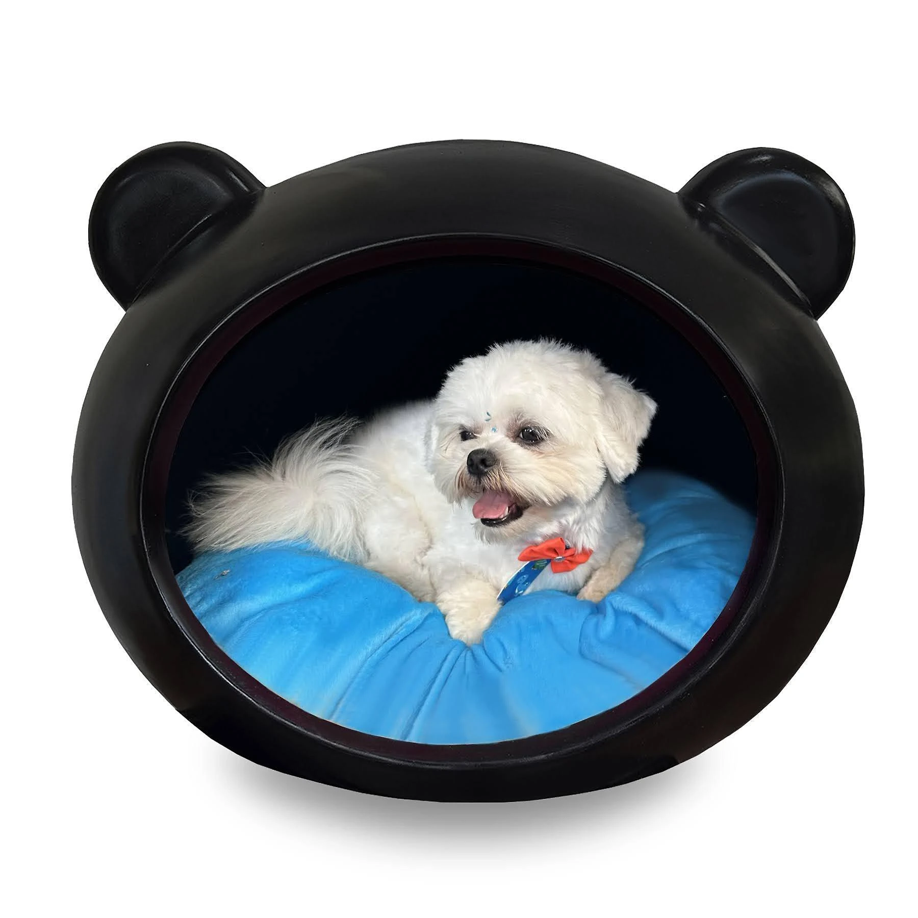 Miniatura Casa Cama Toca Pet Cachorro E Gato Com Almofada Dupla Face M