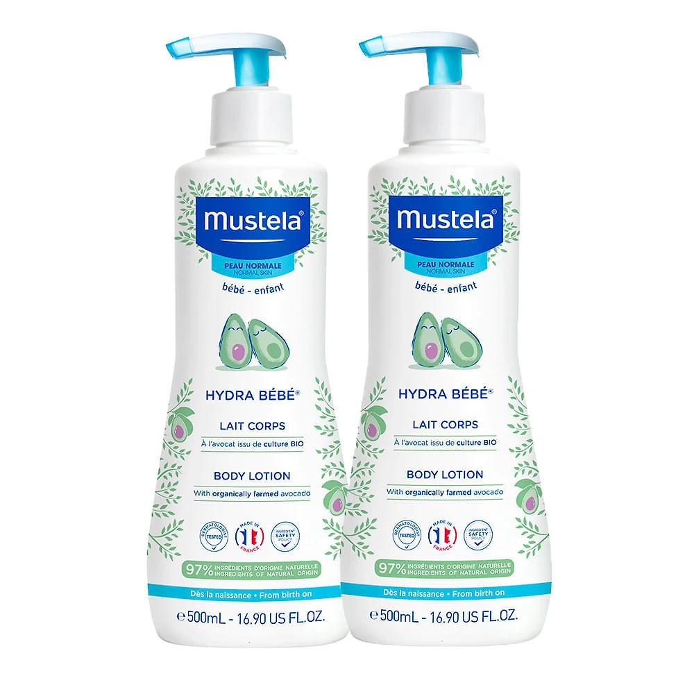 Kit 2 Hydra Bébé Mustela Leite Corporal 500ml
