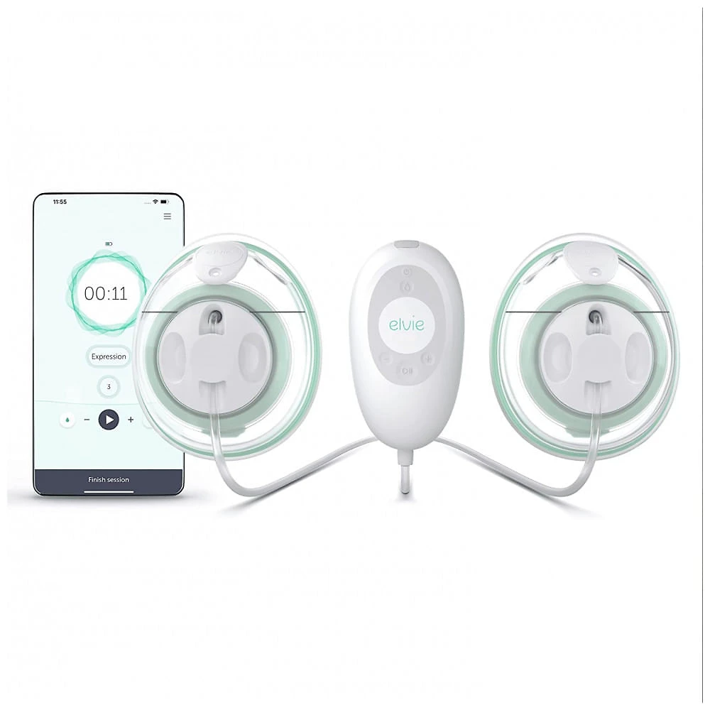 Elvie Bomba Tira Leite Dupla Portatil com 2 Modos e 20 Niveis Ultra Silenciosa Verde