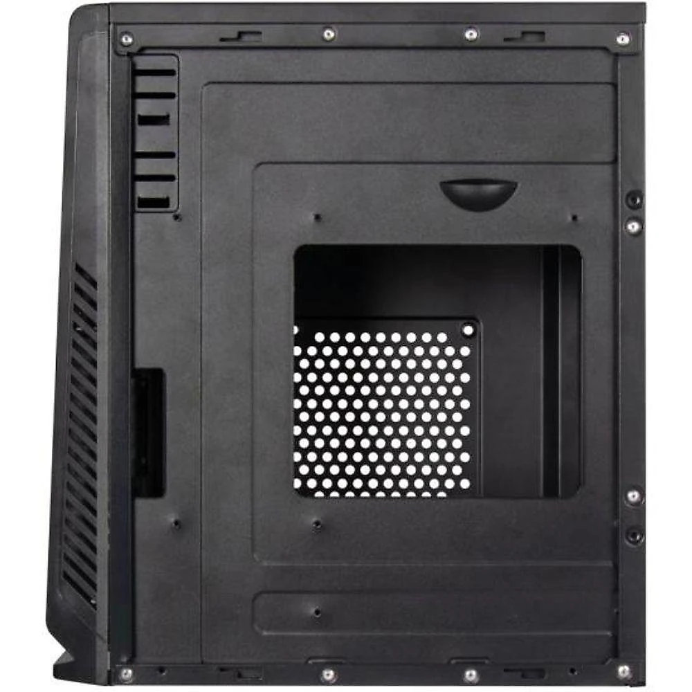 Gabinete ATX COC502BK Compact Preto Alumínio com Painel Frontal Escovado Fortrek