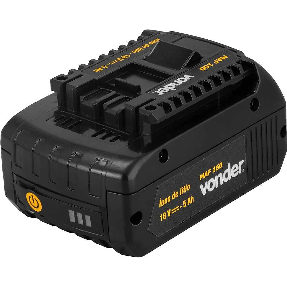 Bateria 18v 5,0ah para máquina arquear maf160/maf190 vonder Íons de lítio 0,710kg