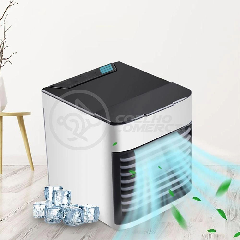 Mini Ar Condicionado Portátil com 3 Velocidades e Função Purificador Ciclo Frio 110V