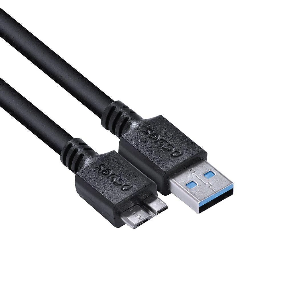 Cabo Para Hd Externo Usb A 3.0 Macho B 3.0 (10 Pinos) Macho 28Awg Puro Cobre 5 Metros - Puamcm3-5