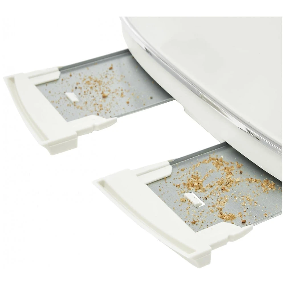 Torradeira HADEN Dorset inox 4 fatias marfim com fenda larga e controle de tostagem 1500W 110V