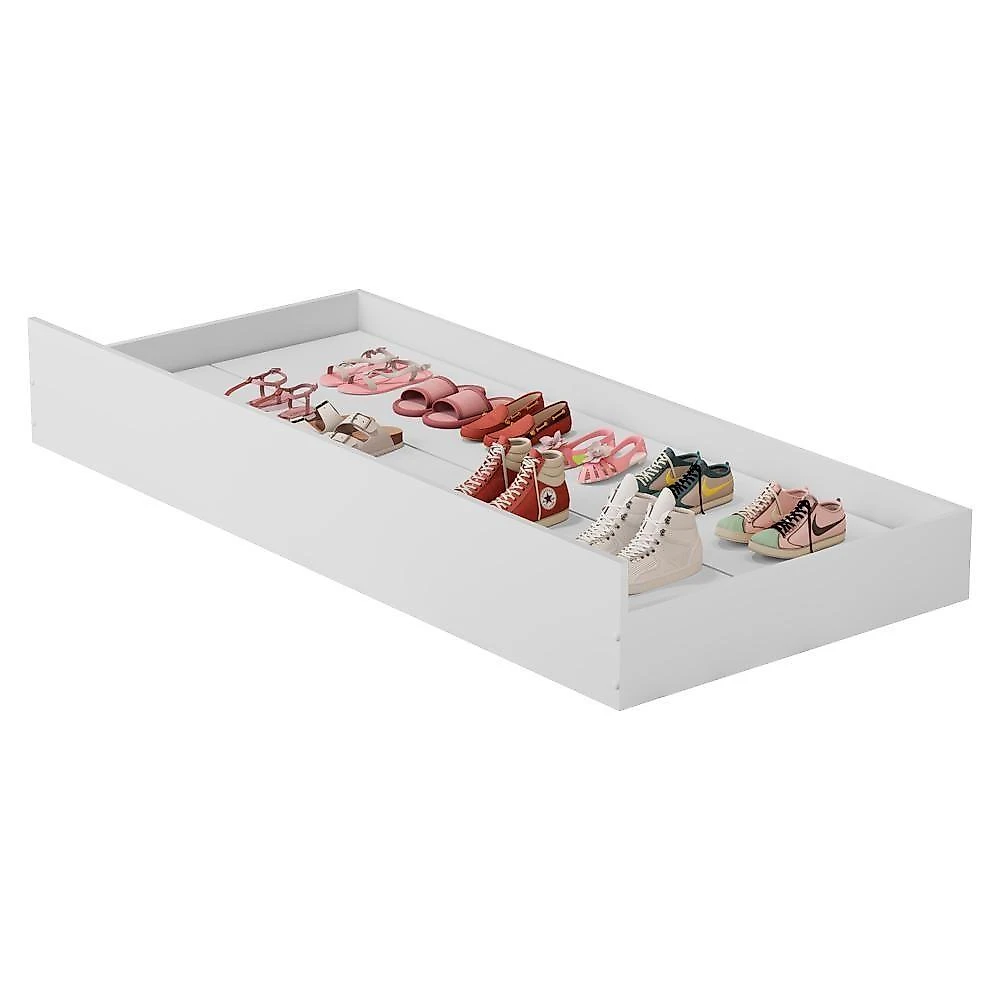Cama Auxiliar para Mini Cama 149x74cm 1143 em MDF Branco Milani Movelaria