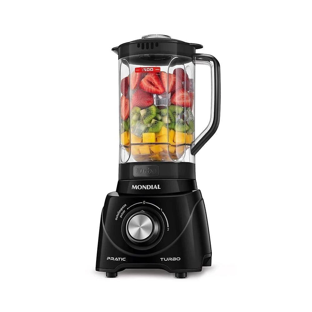 Liquidificador Mondial L-98-b 550W 2,2L com Função Pulsar Preto 110V