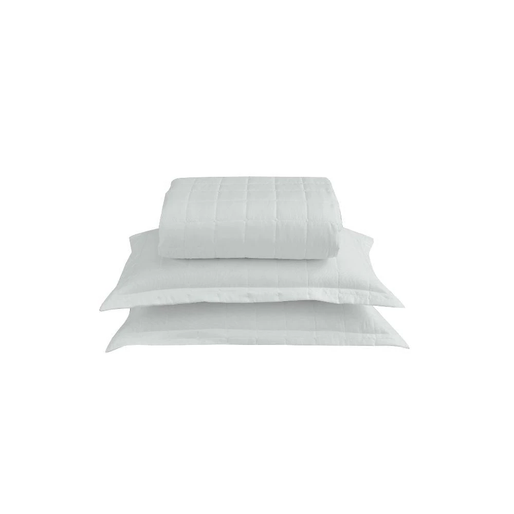 Kit Cobre Leito Matelado Dupla Face Soft 3 Peças King 100% Poliéster Cor:branco