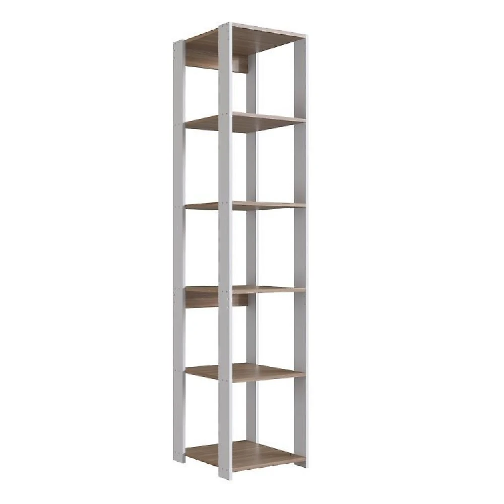 Guarda Roupa Closet 2 Peças com 1 Cabideiros 2 Gavetas e 6 Nichos Easy Prodecor Branco/Montana