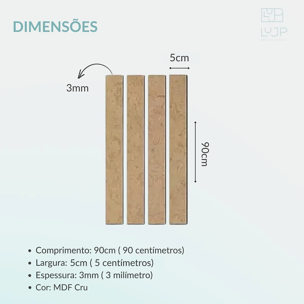 Kit 22 Ripas Mdf Rustico Lambri Madeira Shiplap 5Cm Parede