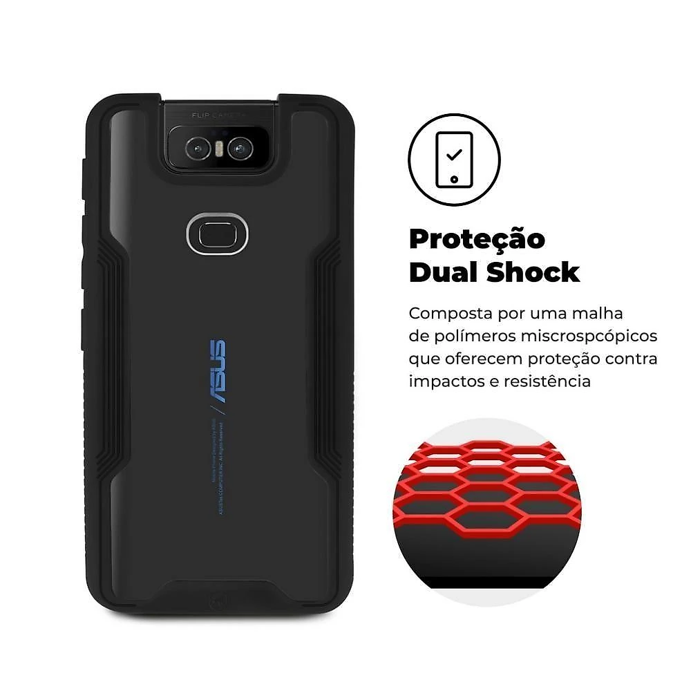 Capa Case Capinha Dual Shock Para Zenfone 6 - Gorila Shield