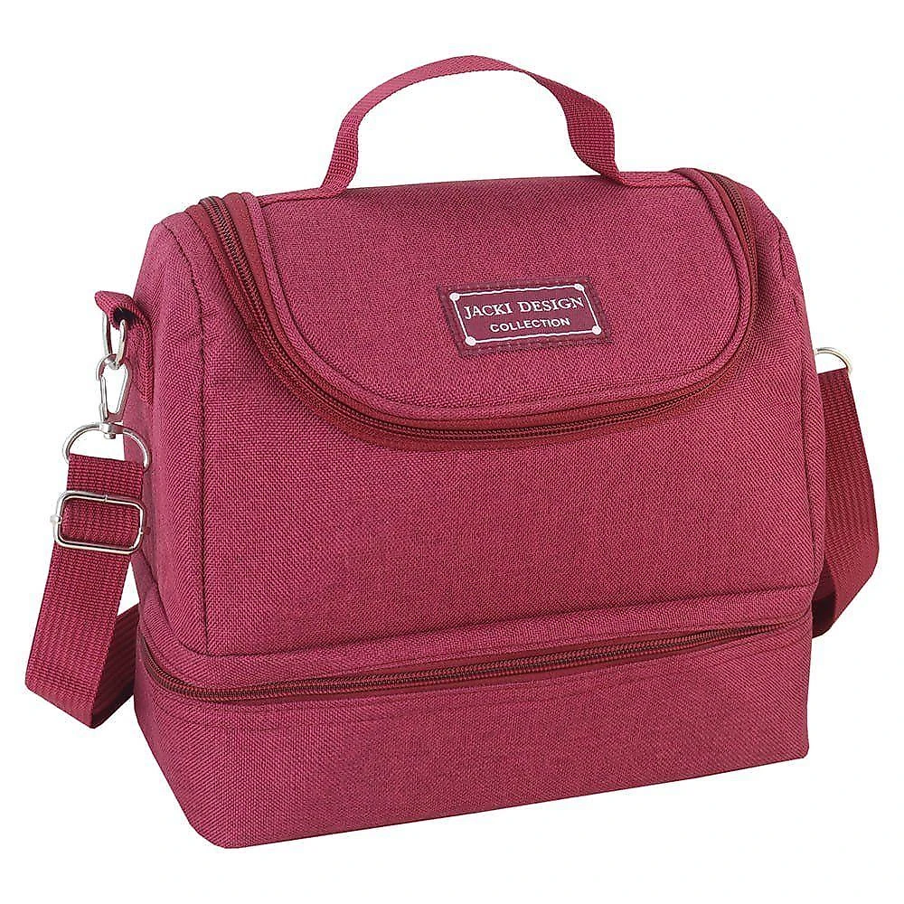 Conjunto Bolsa Térmica E Bolsa Shopper Jacki Design Vinho