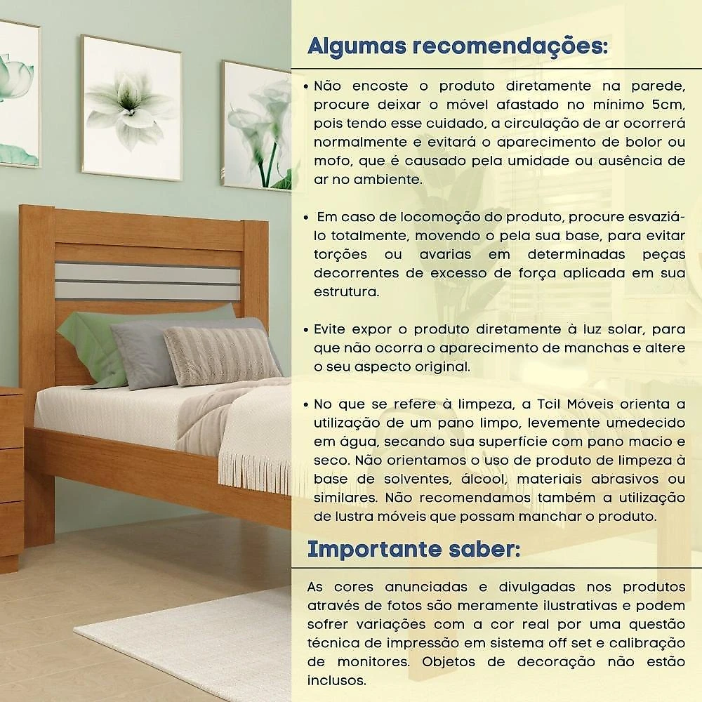 Conjunto Infantil com Cama 100% MDF e Guarda-Roupa Harmonia Espresso Móveis Conjunto Infantil com Guarda Roupa e Cama 100% MDF Harmonia Espresso Móveis Cinamomo / Off White