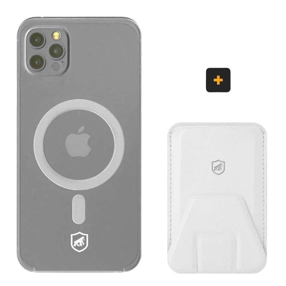 Kit Magsafe - Capa Case Capinha E Carteira Com Kickstand Para Iphone 12 Pro - Gshield
