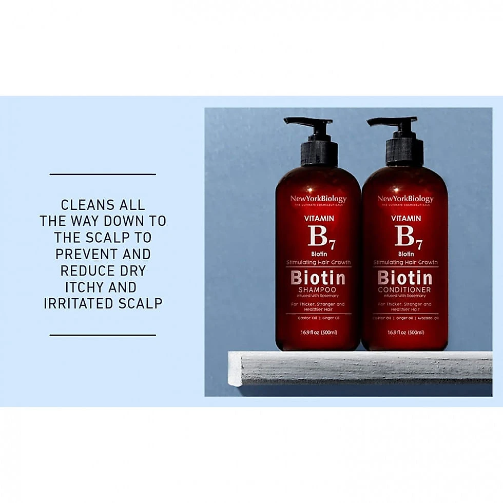 Kit Shampoo e Condicionador biotinscs Hidratante, 500 mL Cada