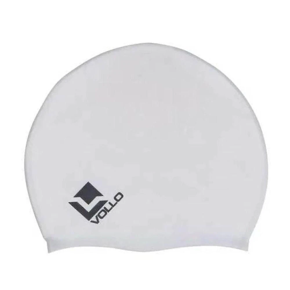 Touca de Natação Vollo Hidroginástica Silicone Adulto Protege Cabelo Preto e Cinza Vollo Sports 2