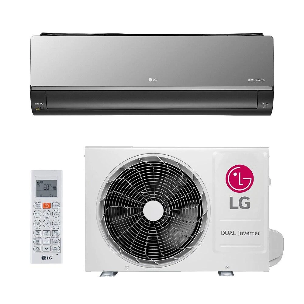 Ar-Condicionado Split Inverter 18000 BTUs LG Dual Voice +AI Artcool UV Nano Quente e Frio S3-W18KLR7A 220V