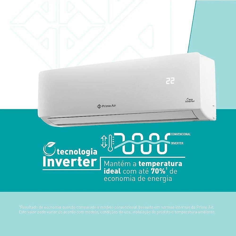 Ar Condicionado Split 9000 BTU/h Prime Air 9QC Quente E Frio 220V