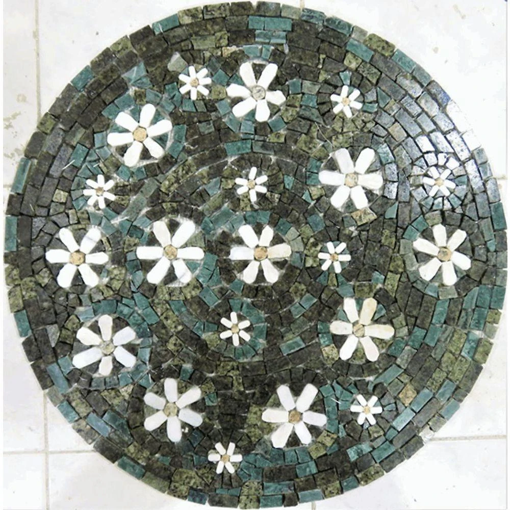 Mandala Mosaico Floral Vegetação Florida Tamanho 100cm