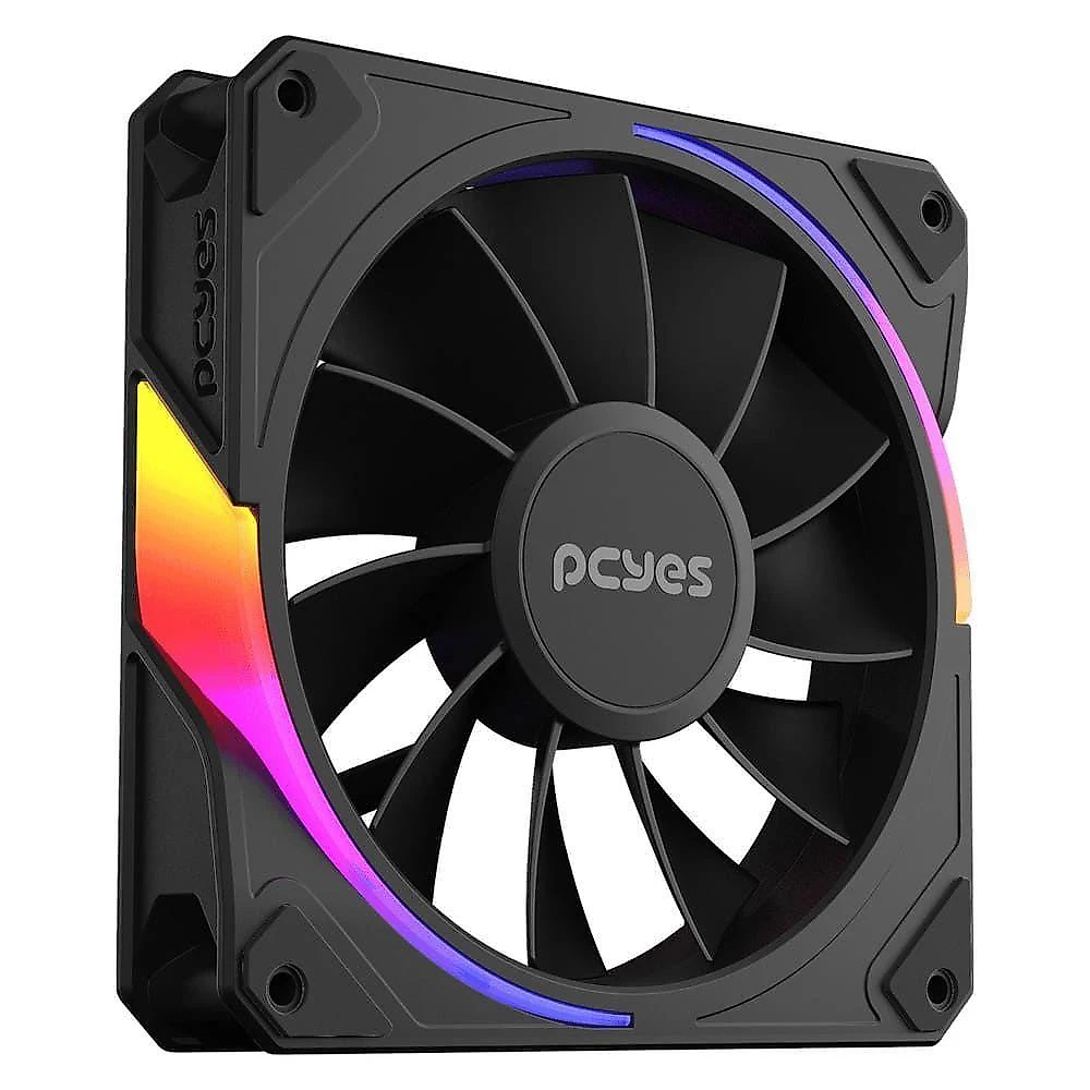 Kit Cooler Fan Reverse Sangue Frio 3 ARGB Black Vulcan 3 Unidades Pcyes