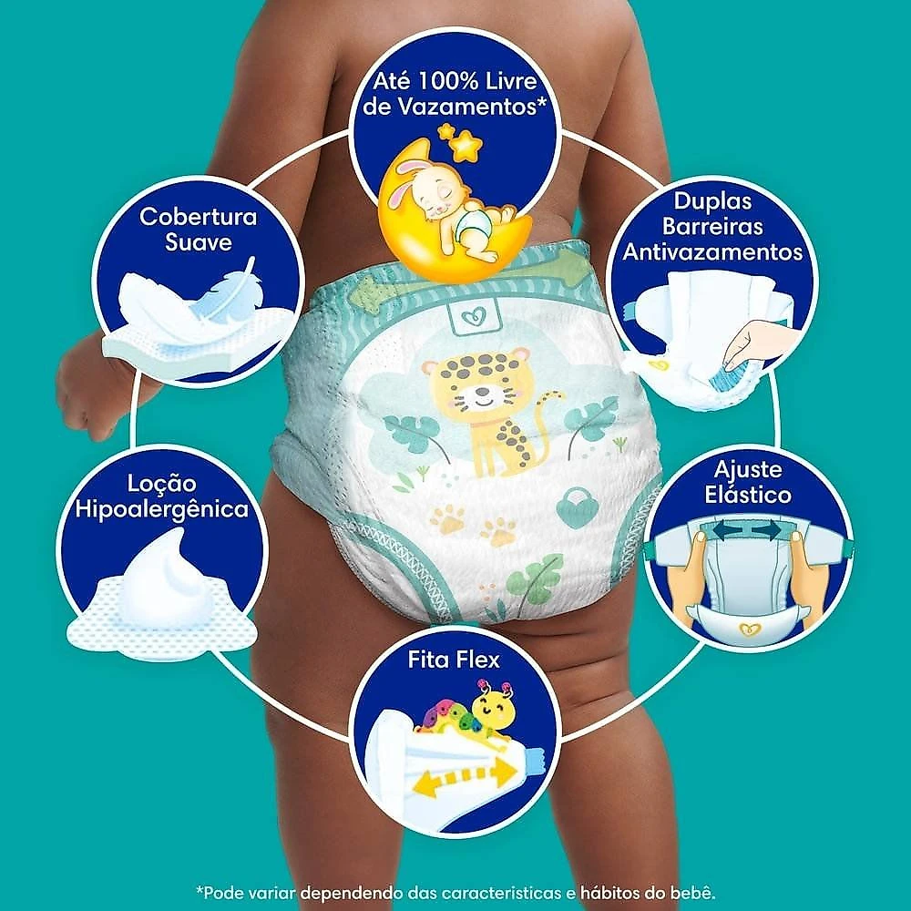 Miniatura Fralda Pampers Confort Sec Max G 92 Unidades