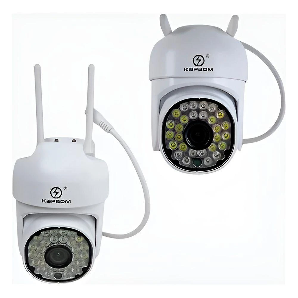 Câmera IP Shopmix Wifi Externa IP66 FHD 1080p 5MP Visão Noturna Branco