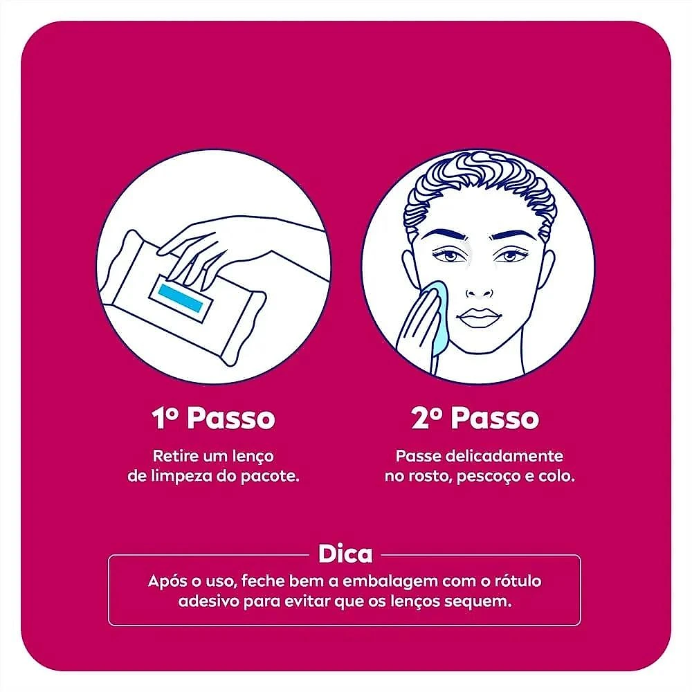 Lenço de Limpeza Demaquilante Nivea Ação Hidratante com 25 Unidades