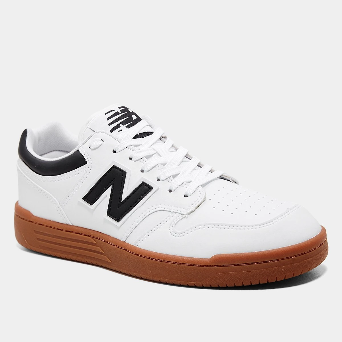 Miniatura Tênis New Balance 480 Low Masculino Off White+Preto - 38