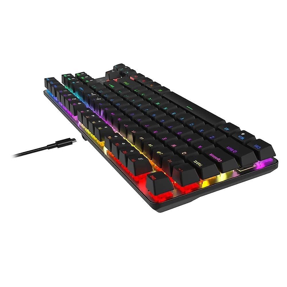 Teclado Gamer XT Racer Tank XTK-120, RGB, Anti-Ghosting, Switches OUTEMU Vermelho, ABNT2, Profissional, Preto - XTK-120