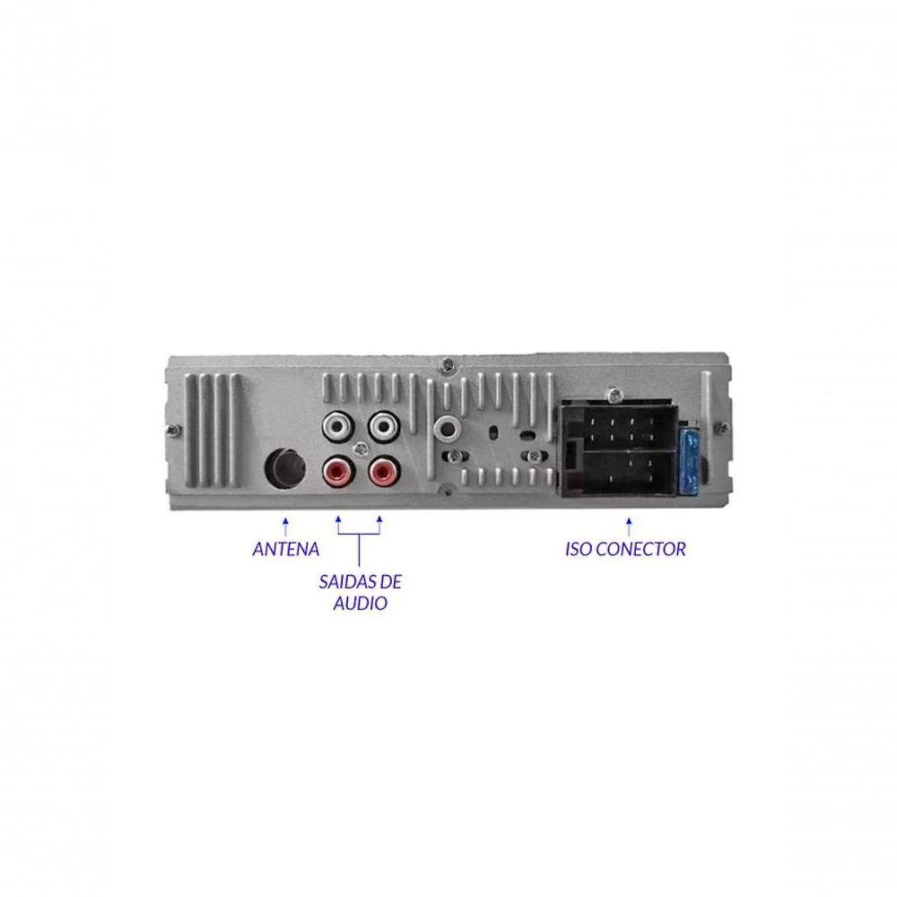 Miniatura Auto Rádio Automotivo RS-2751BR Plus para Carro com MP3 Bluetooth FM USB Roadstar Brasil