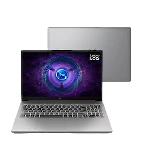Miniatura Notebook Lenovo Intel Core i5 16GB RAM 512GB SSD Tela 15,6" 144Hz RTX3050 Windows 11 - LOQ-e 83ME0007BR