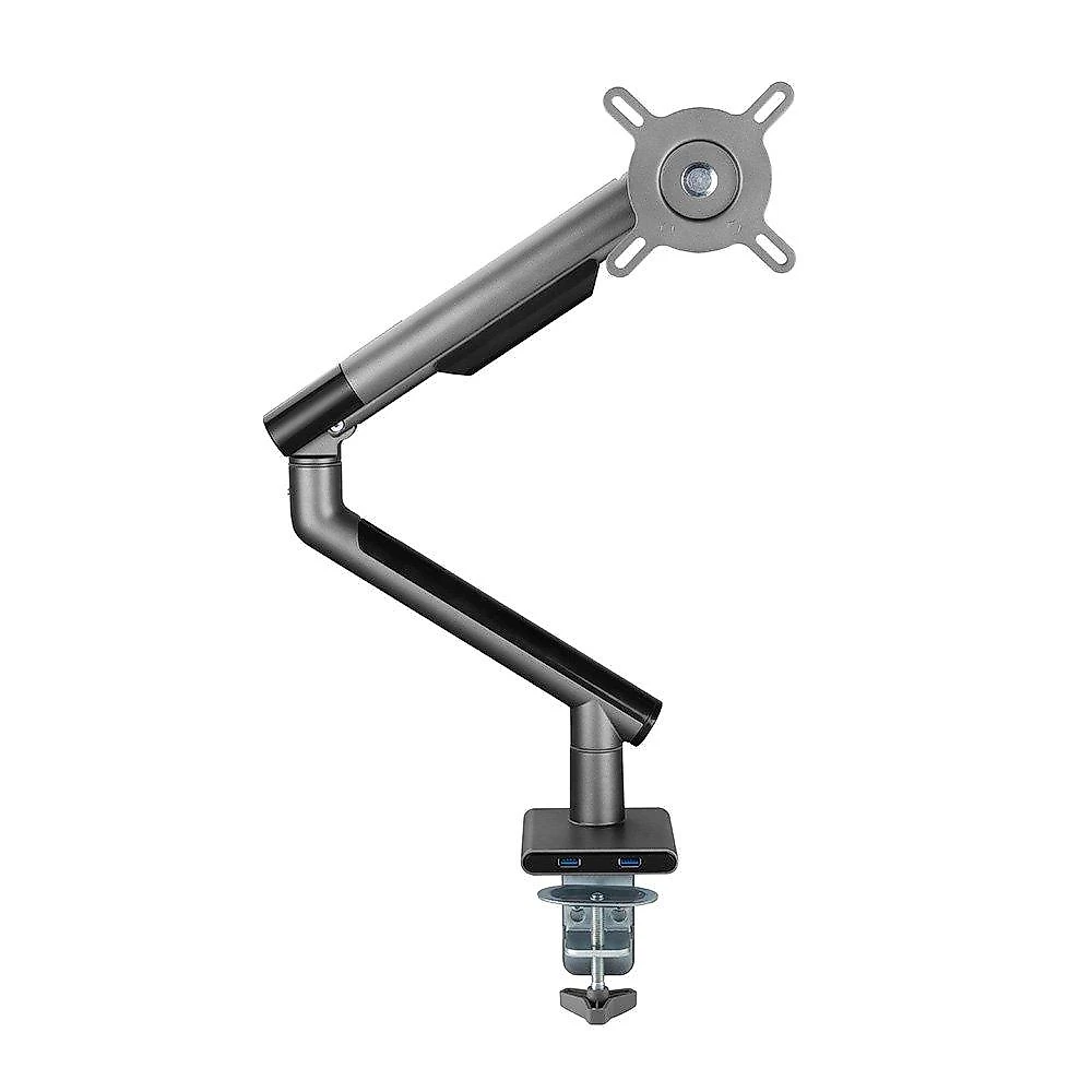 Suporte para Monitor Premium Octoo com Pistão a Gás e Ajuste de Altura, até 32", Grafite - 9841