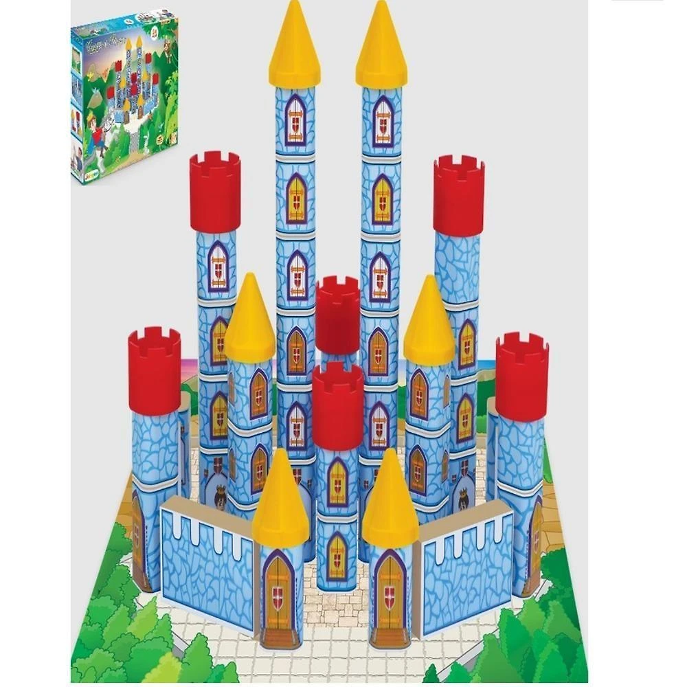 Blocos de Montar Castelo dos Engenheiros 54 Peças MDF Junges