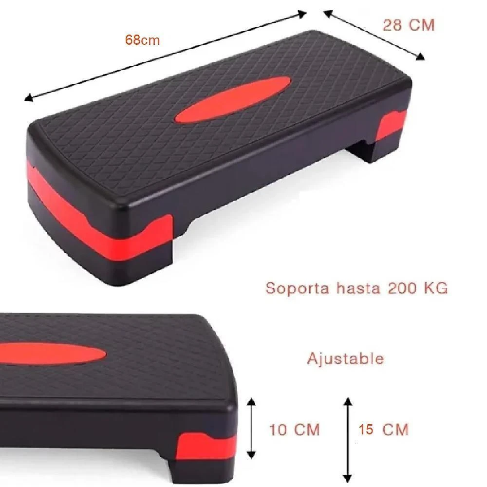 Step Antiderrapante Fitness Altura Regulável Alta Resistente