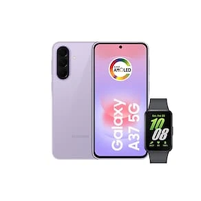 Smartphone Samsung Galaxy A37 5G Tela 6.7" 128GB Lavanda + Galaxy Fit 3 Grafite