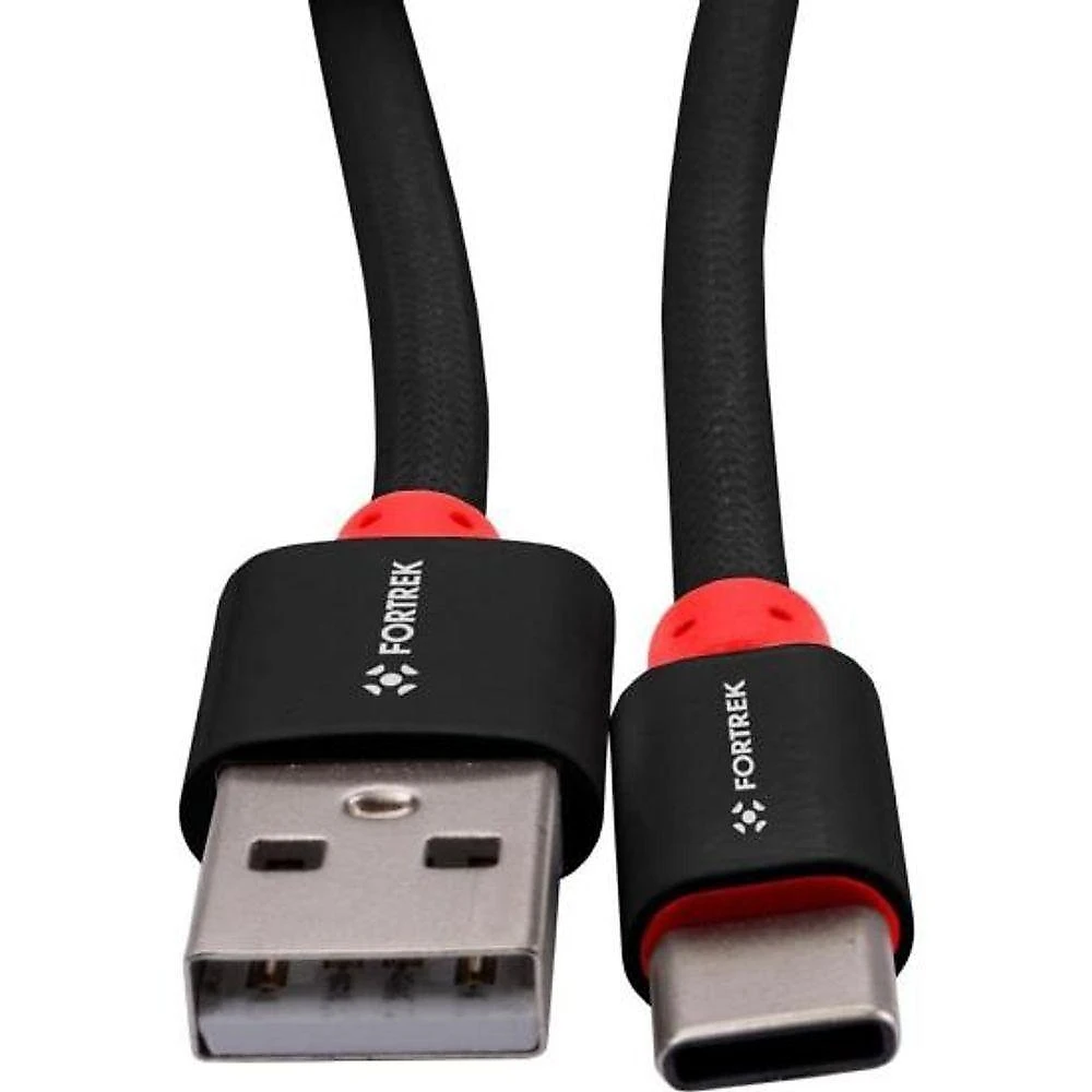 Cabo Usb C Coiled Helix para Teclado Mecânico com Organização de Setup Preto Fortrek