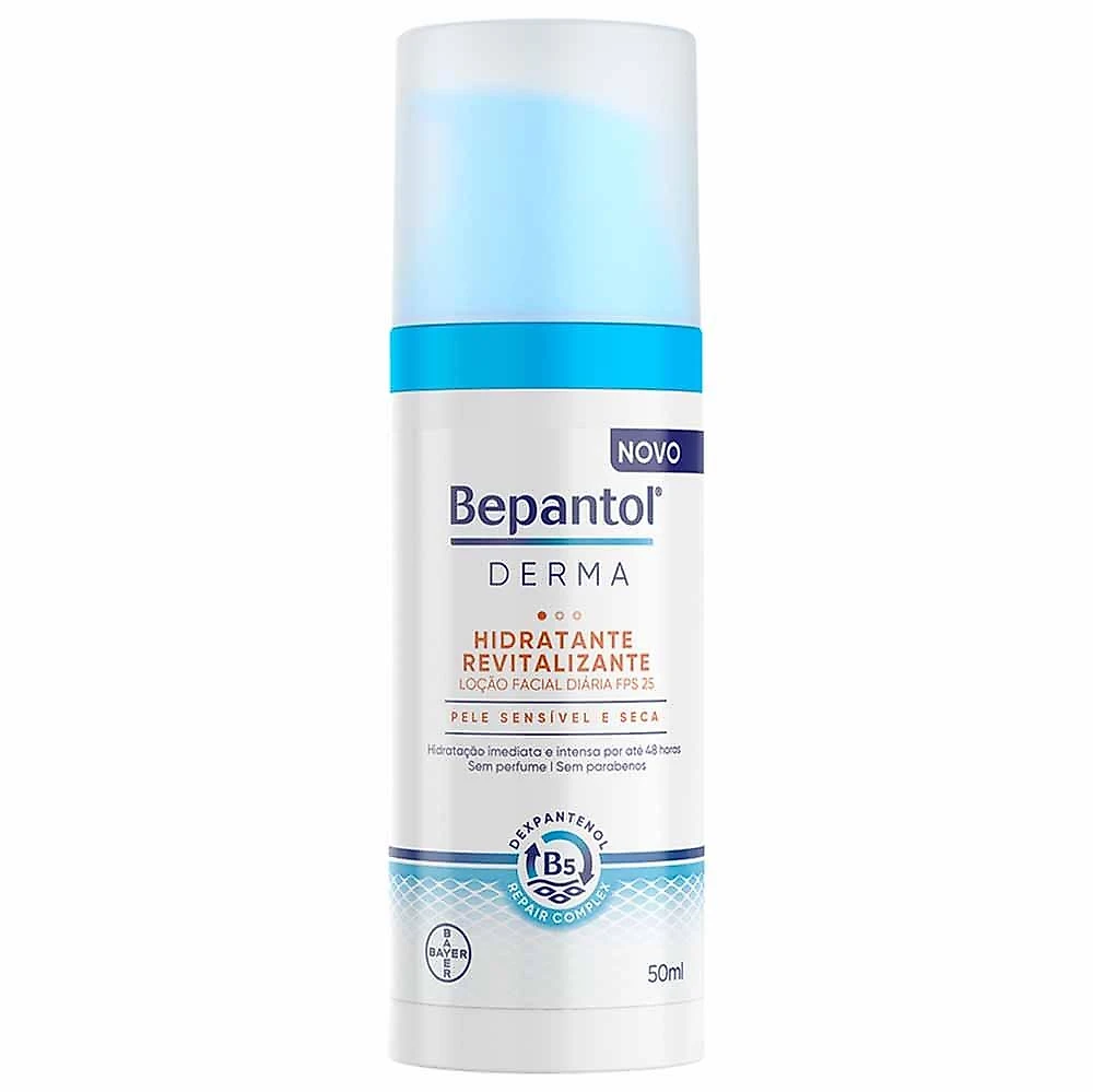 Bepantol derma hidratante revitalizante - loção facial diária fps25 50ml