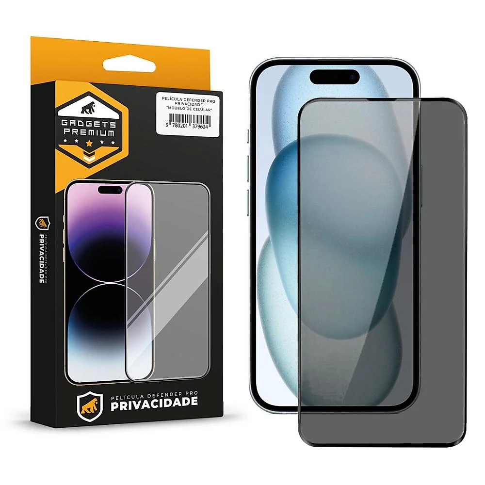 Kit Capa Anti-Slip Magsafe  e Pelicula Defender Pro Privacidade para iPhone 15 - Gshield