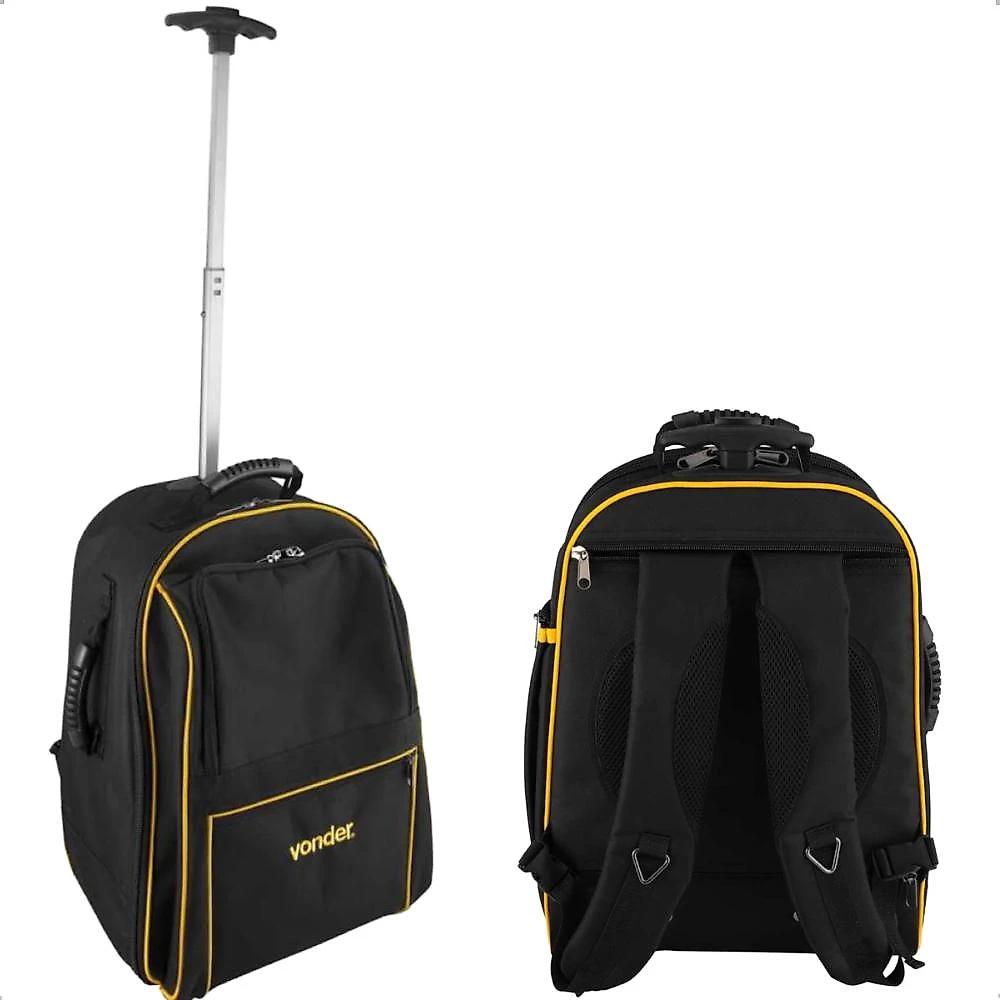 Mochila para ferramentas vonder mov 0500 com rodas, lona reforçada e puxador extensível