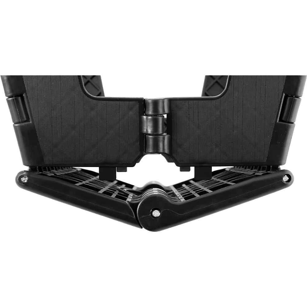 Banqueta plástica dobrável preta altura 220 mm vonder