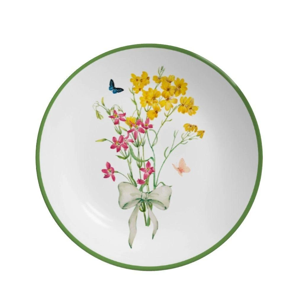 Prato Sobremesa Coup Jardim Campestre 21cm Cerâmica Alleanza