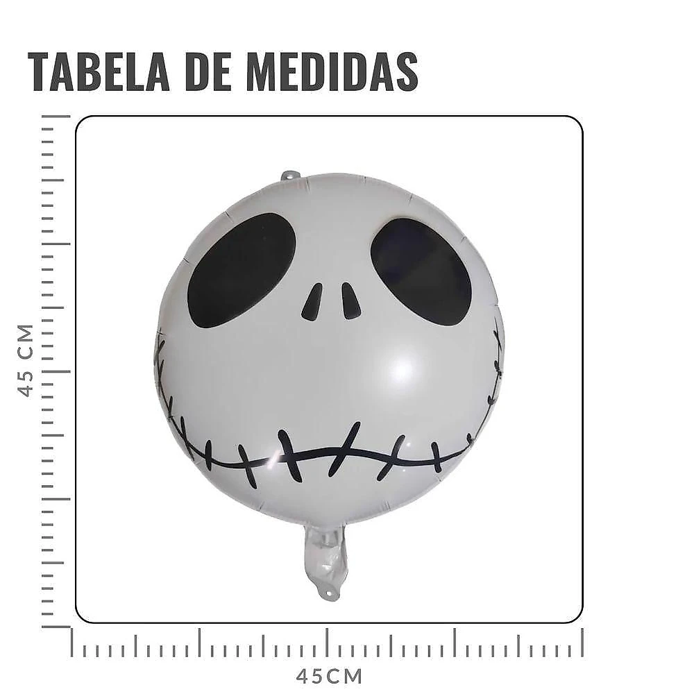 Balão Metalizado Halloween Estampado - 18 Polegadas Modelo Happy Halloween 1