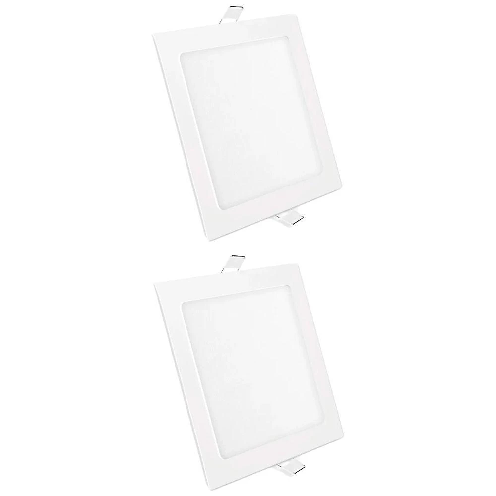 Kit 2 Painéis LED Quadrado 30W 6500K Bivolt Branco Foxlux