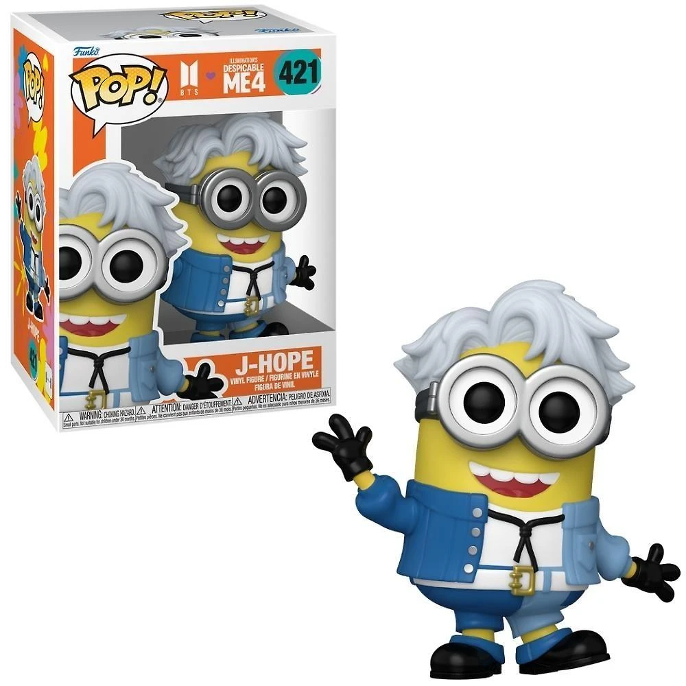 Boneco Funko Pop! Rocks Bts X Meu Malvado Favorito 4 J-hope