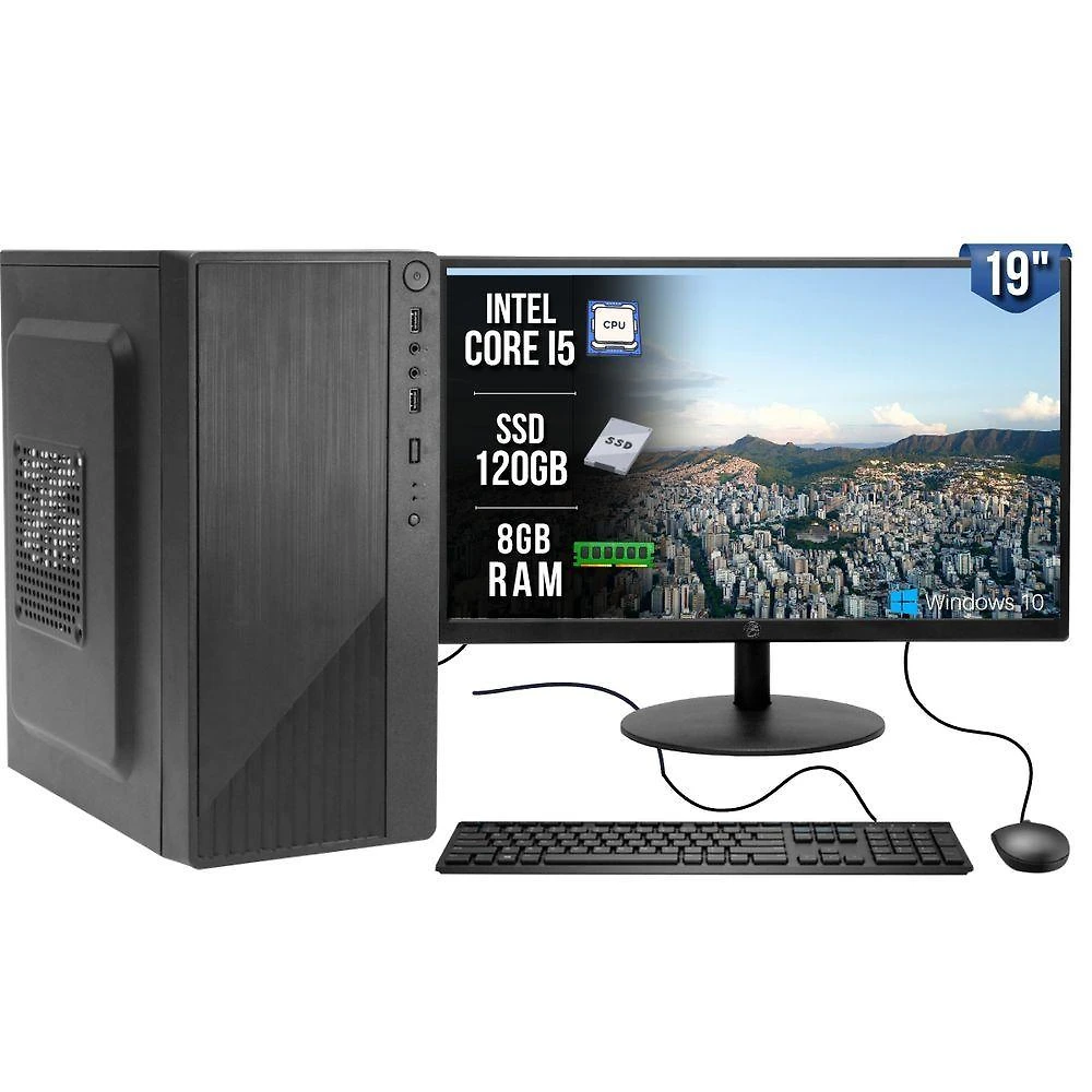 Computador Completo Intel Core I5 650 8GB SSD 120GB Windows 10 Trial